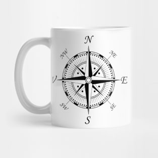 Compass (black) Mug